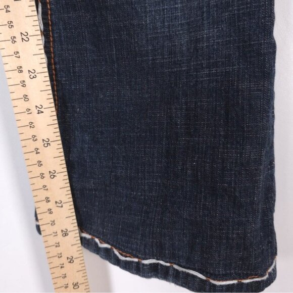 LAGUNA BEACH Women Jeans Embroidered Straight Flare USA MADE ND1010P Y2K Size 27 - Picture 8 of 13